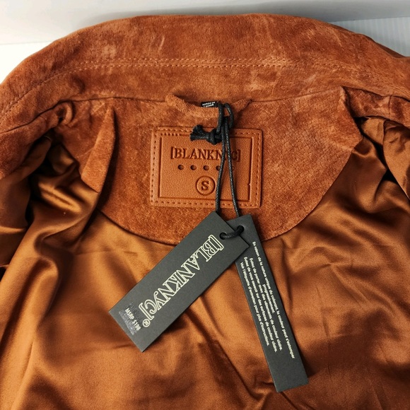 BLANK NYC Genuine Suede Fringed Moto Jacket - Rust - Picture 8 of 15